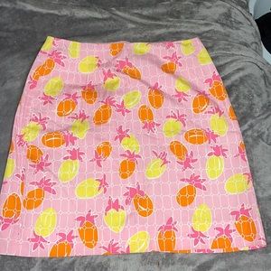 Lilly Pulitzer Skirt - Spanish Tiles / Pineapples